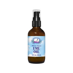 Montana Emu Ranch Emu Oil bottle front view for skin hydration