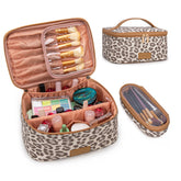 Montana West Wrangler leopard travel makeup bag large—organize cosmetics for on-the-go adventures.