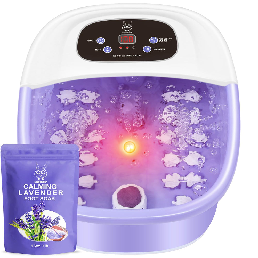 MoodRelish foot spa heat-bubbles for warm, relaxing foot soak