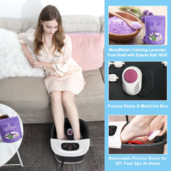 MoodRelish infrared-light feature shown for improved circulation and foot warmth.