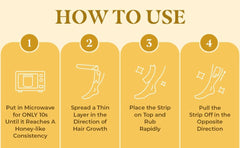 MOOM wax-soft texture scoop image demonstrates smooth hair-free results.