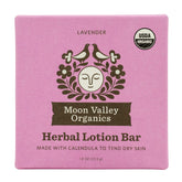 Moon Valley Organics Moon Melt Bar lavender pour showing heat-activated hydration