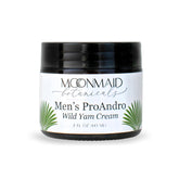 MoonMaid Botanicals ProAndro wild yam cream bottle showing herbal blend for balanced wellness.