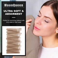 MOONQUEEN fast-drying washcloth shows rapid drying for convenient daily cleansing.