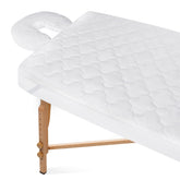 Moonsea massage table sheet set closeup of top fabric offering soft microfiber comfort.