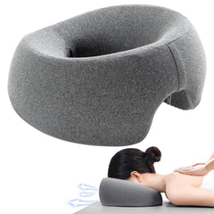 MOONYOOY massage head rest on bed enabling a comfortable DIY home massage routine.