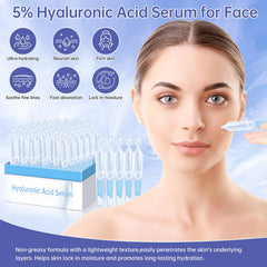 Mopayzer hyaluronic serum ampoule closeup showing precise single-use dose for moisturization.