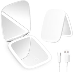 Mopis pocket-size mirror on the go for quick makeup touch-ups.