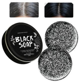 MoraZoge gray hair reverse bar soap pack nourishes scalp and deep cleans.