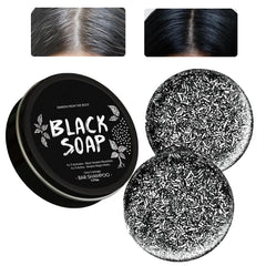 MoraZoge gray hair reverse bar soap pack nourishes scalp and deep cleans.