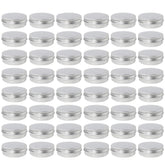 Moretoes 2oz aluminum tin with screw lid ideal for samples and travel-friendly storage.