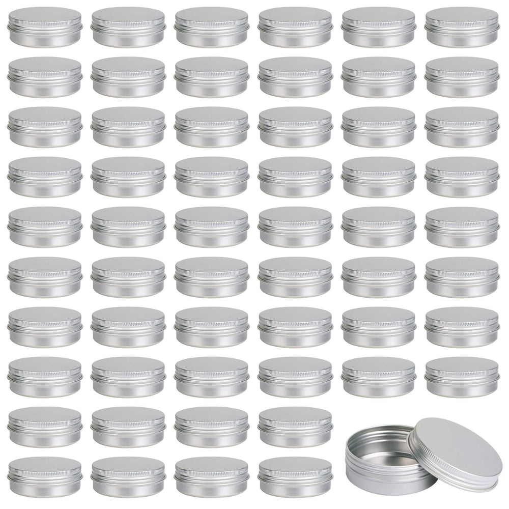 Moretoes 60-pack tins with screw lids for bulk balm storage.