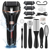 MOREVAC electric foot file front view for easy at-home pedicure and skin smoothing