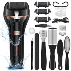 MOREVAC electric foot file front view for easy at-home pedicure and skin smoothing