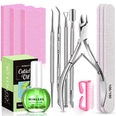 MORGLES Nail Prep Kit aloe-oil bottle for cuticle moisture and nail nourishment.