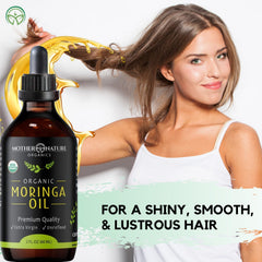 Moringa Oil skincare routine image emphasizing lightweight hydration