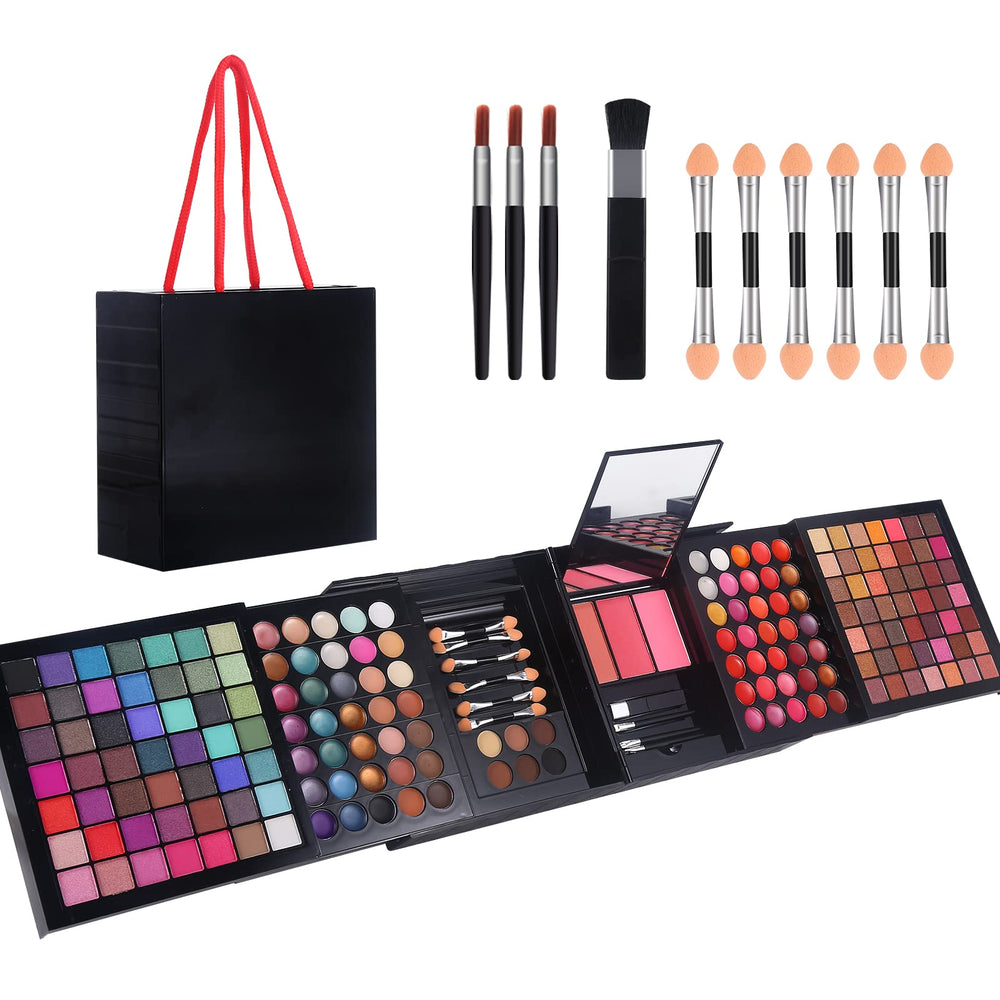 Morneca 177 Colors kit cover shows organized makeup for on-the-go versatility.