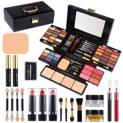 Morneca professional makeup kit with mirror open for easy on-the-go application