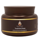 Moroccan Gold Series gold-series-treatment-mask-jar-close-up showcasing argan oil hydration for dry hair.