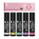 Moroccan Magic lip balm variety pack rose with ultra-nourishing hydration for soft lips