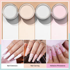 Morovan acrylic powder close-up showing smooth self-leveling texture for even nails