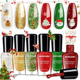 Morovan Christmas nail polish red for a bold festive manicure.