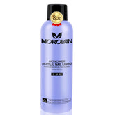Morovan monomer nail liquid 8oz bottle offers reliable acrylic system for smooth extensions.