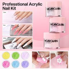 Morovan nail powder color swatch highlighting rich shades and even texture.