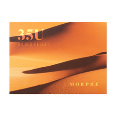 Morphe 35U Desert Palette swatches show cool neutrals for versatile wear.