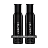 Morphe continuous setting mist bottle closeup highlighting a micro-fine spray for long wear.