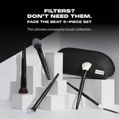 Morphe Face The Beat Powder Bluff Brush provides precise powder placement