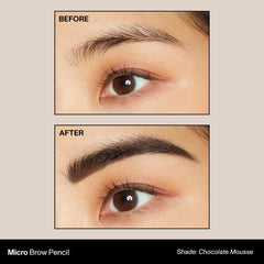 MORPHE Lápiz dual para cejas con spoolie para difuminar y definir.