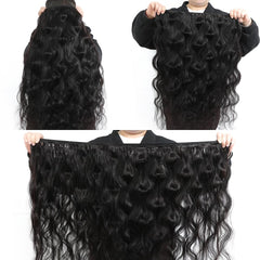 Mosari 15A raw hair bundles 22-inch body wave texture offers versatile styling.