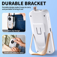 MOSKANY nail drill with belt clip enables portable on-the-go manicures.