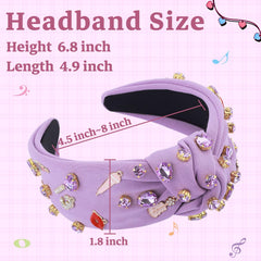 MOSOTECH headband-microphone-crystal highlights shimmer for performances