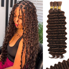 MOTFIN human braiding hair in chocolate brown for long-lasting boho braids and style versatility