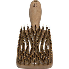 Mother's Corn Yao Boar Bristle Brush ball tipped bristles gently massage the scalp.