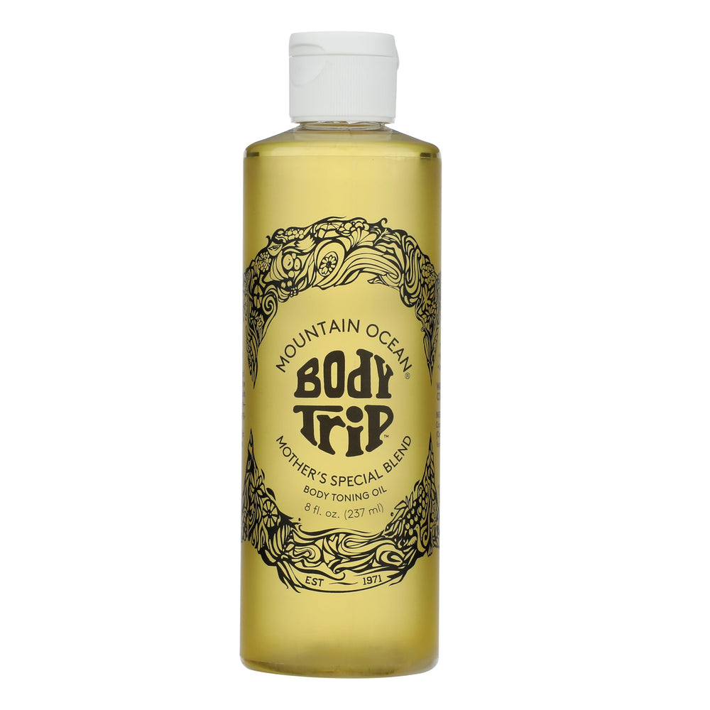 Mountain Ocean Body Trip Mother's Special Blend 8oz bottle for daily deep hydration.