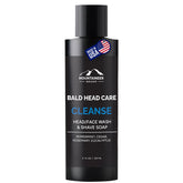 Mountaineer Brand Bald Head Wash bottle delivers a daily scalp cleanse with fresh, natural scent.