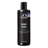 Mountaineer Brand Beard Wash bottle with timber scent for refreshed beard.