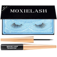 MoxieLash Baby Lash closeup reveals natural volume for everyday wear.