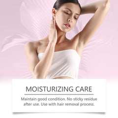 MQN skin soothing application demonstrates calming post-removal care.