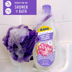 Mr. Bubble Calm and Sleep 3in1 closeup of bubble bath foam