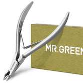 MR.GREEN Cuticle Nippers blade close-up showing precision edge for clean cuts.