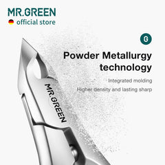 MR.GREEN Cuticle Nippers slanted blade for better angle and clean edges.