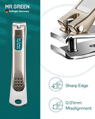 MR.GREEN nail clippers close-up with precision blades for clean cuts