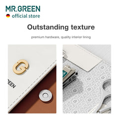 MR.GREEN Slanted nail clippers in brown case for easy, accurate shaping