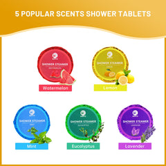 MR MIRYE Eucalyptus shower steamer tablets close-up showcases refreshing aromatherapy benefits.