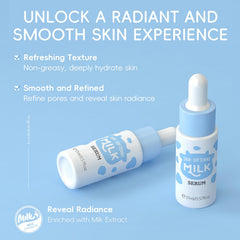 MrCuvaryas Milk Moisturizer jar locks in moisture and strengthens the barrier.