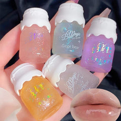 Mrettick lip gloss set packaging reveals five colors for versatile looks.